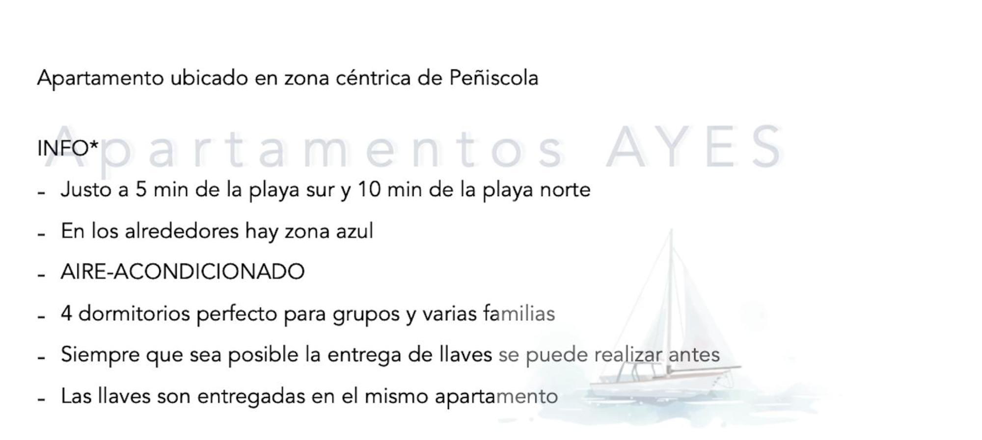 Apartamento 2º Planta 4 Dormitorios Peñíscola Eksteriør bilde